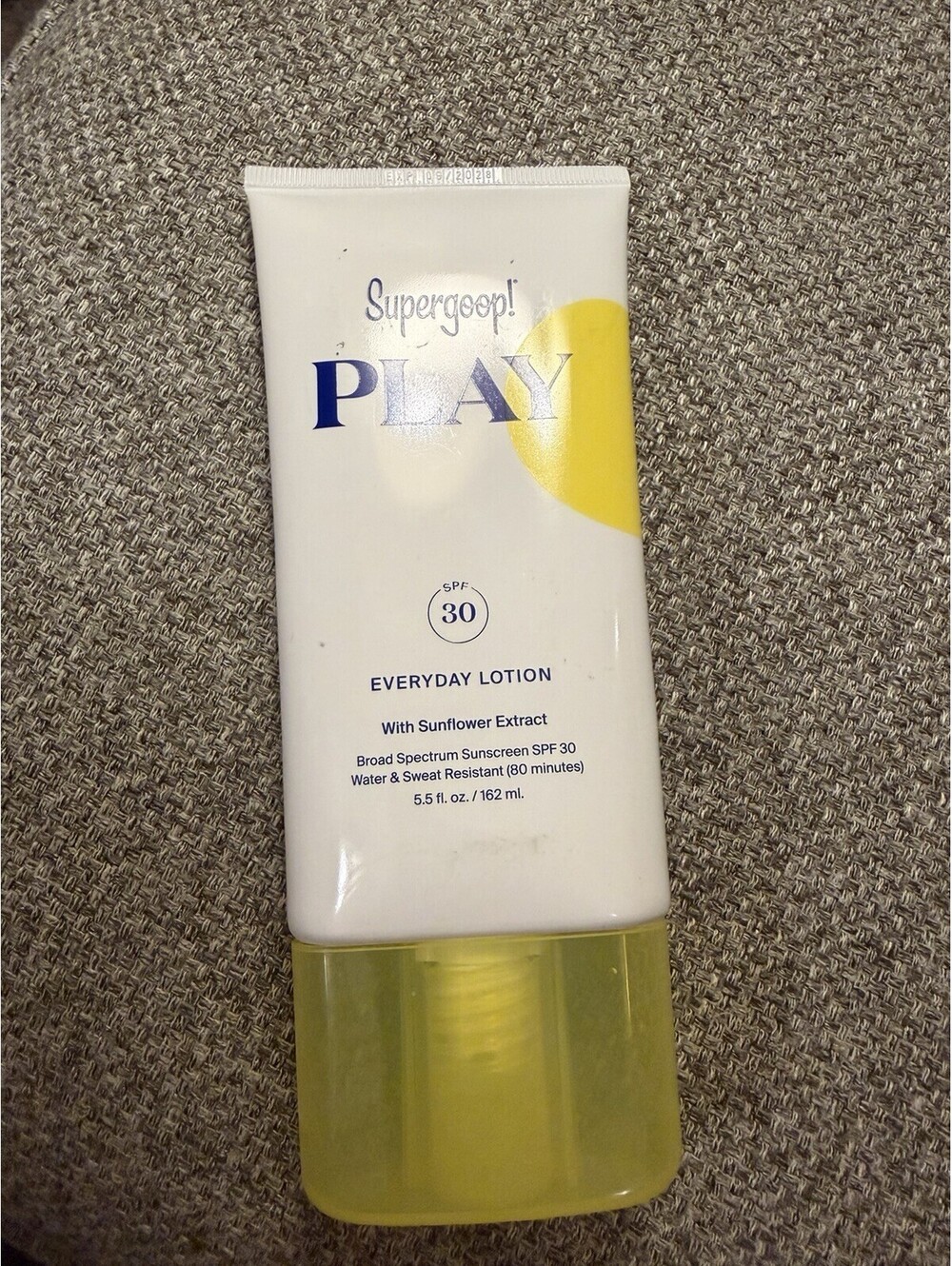 Supergoop! Play Lotion SPF 30 Broad Spectrum Water-Resistant 5.5 oz Exp 09/28